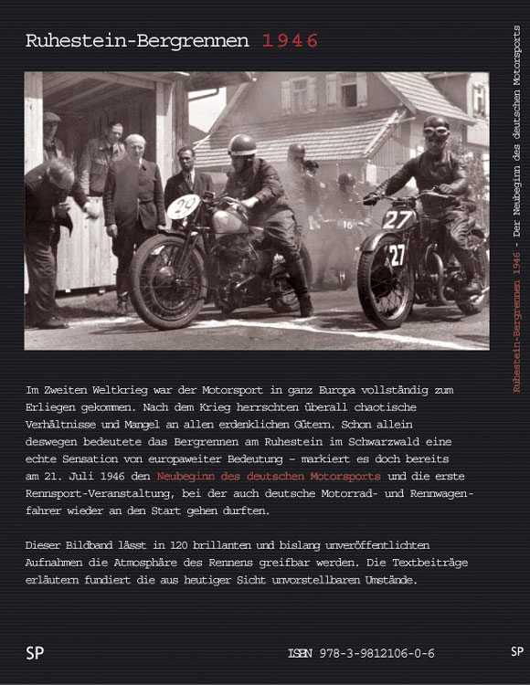 Ruhestein Buch Oldtimer Motorsport
